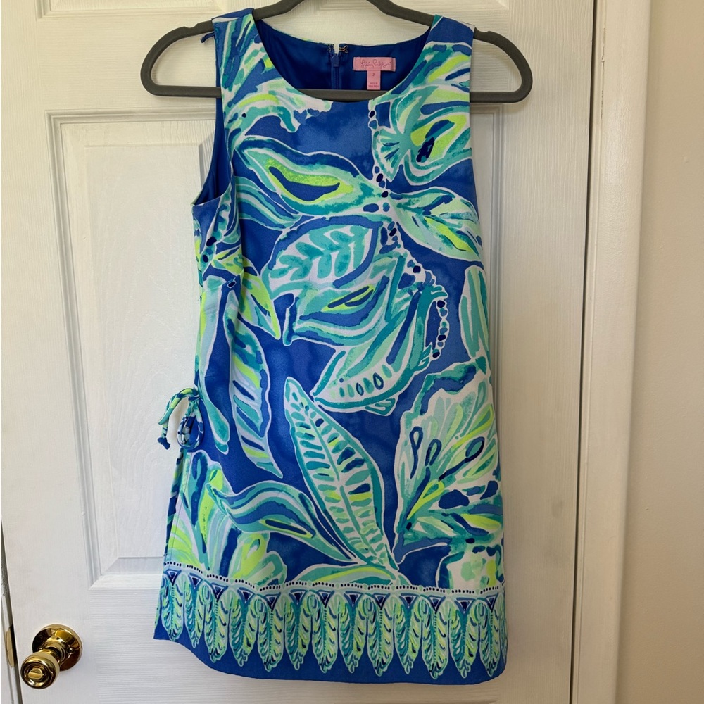 Lilly Pulitzer romper. Blue/green print. Size 2